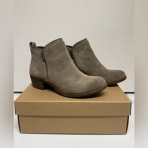 Lucky Brand Gray/Brindle Bartalino Booties - Size 8